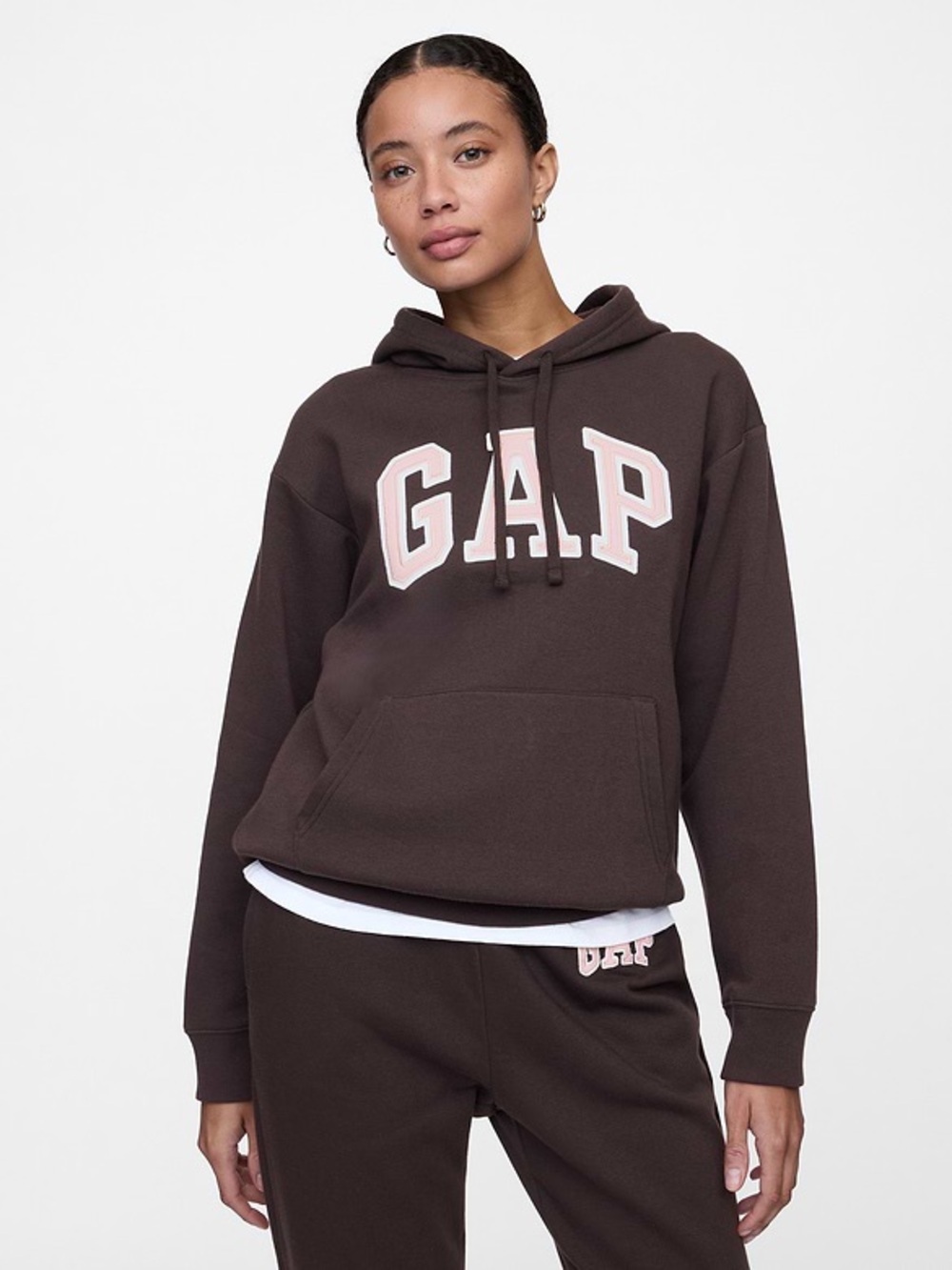 GAP Brown and Pink Hoodie